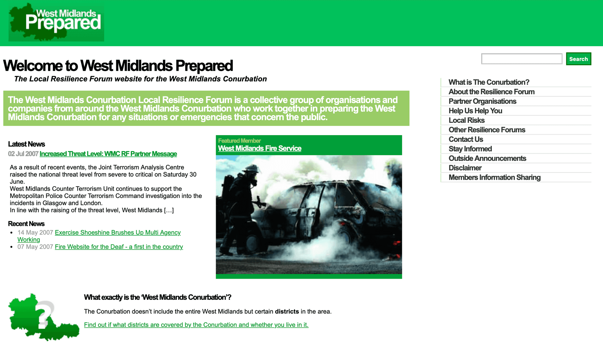 West Midlands Prepared homepage